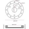 RULLINE 0.5" Steering Wheel Hub Adapter Conversion Spacer 6 Hole to 3 Hole Steering Wheel Adapter Boss Kit Black