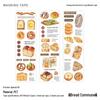 Infeel.Me Retro Ins Bread Dessert Planner Oil Tape - Tuesday Series PET Long Strip