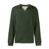 Men's Casual Collared Long-Sleeve Knit Base Layer Top