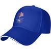 Sandwich Baseball Cap for Men & Women, 3-Layer Contrast Design Adjustable Hat, Lightweight Durable Cap