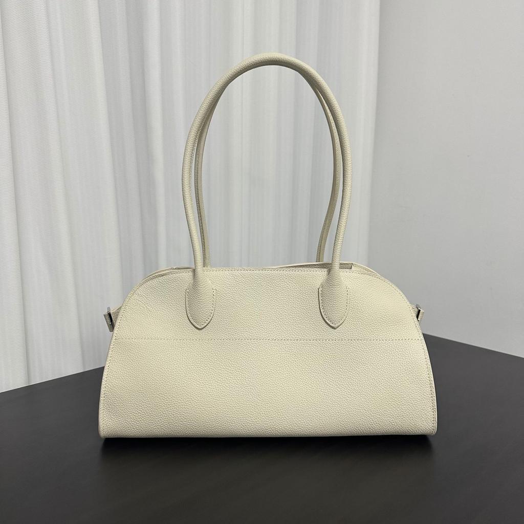 2025 / Nouă geantă tote din piele naturală, lucrată manual, cu strat de cap, în stil minimalist, pentru navetă la locul de muncă, geantă pentru femei, cu un singur umăr