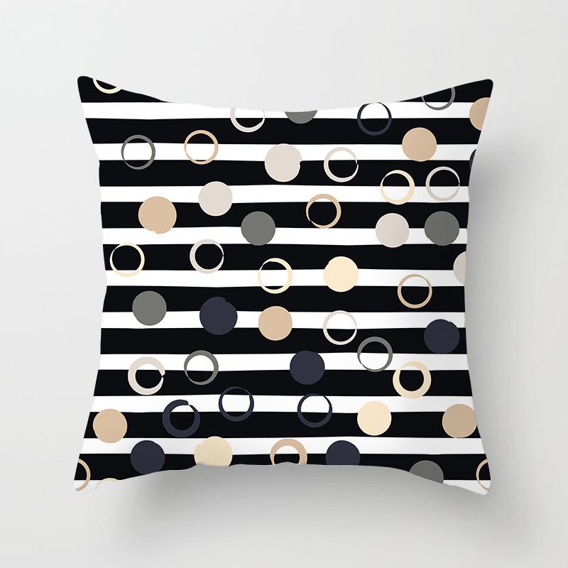 Nordisch Ins Kissen Polka Dot Geometrischer Streifen Kissenbezug Quadratische Heimtextilien