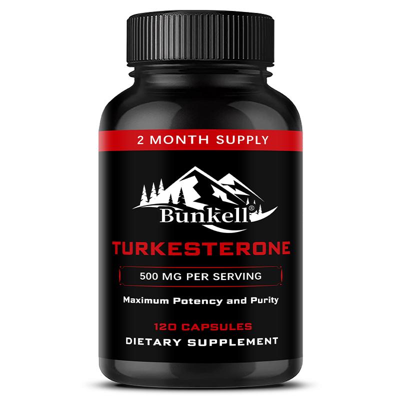 Bunkell Turkesteron 500mg Nahrungsergänzungsmittel, 120 Kapseln