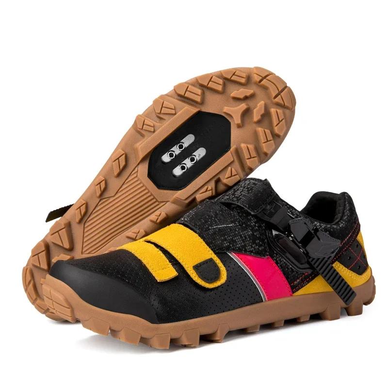 2026 Mountain Bike Shoes Men Cycling Sneaker MTB Cleats Shoes High Quality Male Sports Off Road Bicycle Boots Flat SPD Footwear