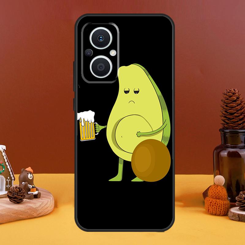 Funny Cartoon Avocado Case For OPPO Reno 8T 4Z 5Z 10 Pro 11 F 4 5 6 7 8 Lite OPPO Find X5 X6 Pro X2 X3 Lite Cover