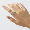 New hot-selling three-color ring, split ring, personalized micro-inlaid zircon pin ring.