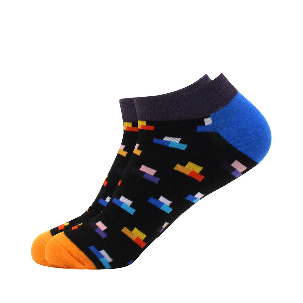 Men's Socks Invisible Short Summer Socks Quality Business Casual spring Color Combed cotton diamond astronaut Boat Socks