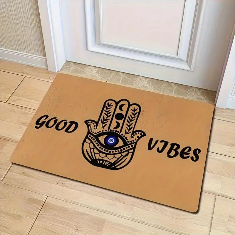 

Evil Eye Pattern Welcome Doormat, Non-slip Floor Mat, Decorative Carpet for Home Living Room Bedroom Kitchen, Home Decor Floor 40x60cm