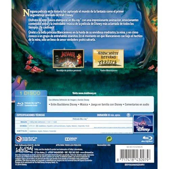 Blu-ray - disney - blancanieves et les sept nains - édition import - 2014 - film d'animation classique