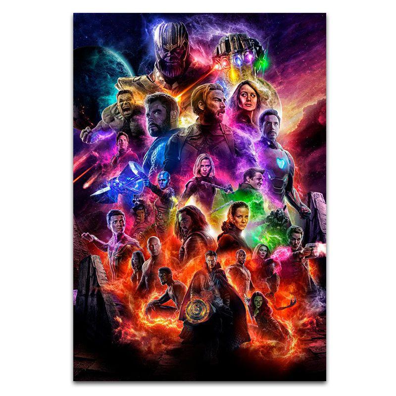 

4 Постер к фильму Мстители: Финал Супергерои Тони Старк 24x36 Художественный постер принт 60x90cm(24 x36 )