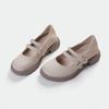 2025 new French Mary Jane shoes inner height increase women's shoes small size 313233 single shoes British style platform small leather shoes