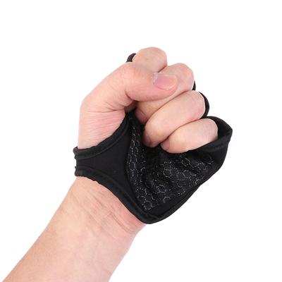 1 Paar Handgelenk Handflächenschutz Handschuhe Fitnessstudio Fitness Schwerer Handschuh Handschuhe Halb Rutschfest Handgelenk Finger Gewichtheben Sport Unterstützung