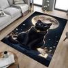 1pc cat moon Carpet Anti Slip Polyester Floor Mat for office,Bedroom