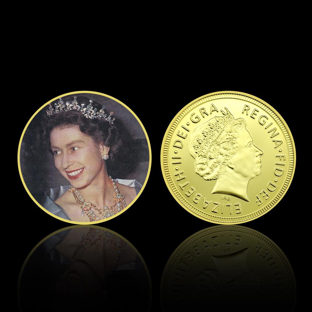 Queen Elizabeth commemorative coins, 10 pieces, Elizabeth commemorative coins for various age groups, family collection
