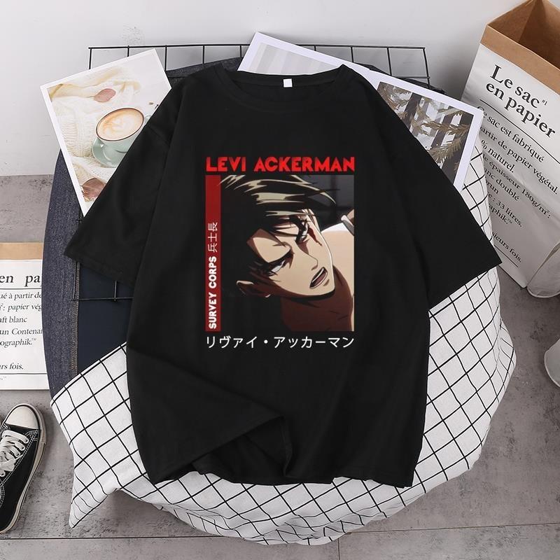 

Hot Anime Final Season Attack on Titan T-shirt Women Men Kawaii Summer Casual Loose O-Neck Short Sleeve Tops Harajuku T-shirt 4XL