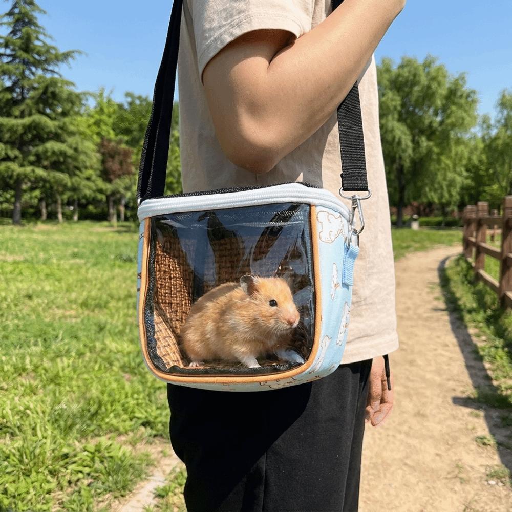 Breathable Pet Travel Bag Cooling Lizard Outdoor Bag Lightweight Hamster Carrying Pouch Vet Visit