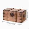 Antique Style Storage Trunk Wooden Organizer Vintage Box for Home