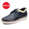 Italian Style Men's Genuine Leather Casual Shoes Outdoor Oxford Shoes Anti Slip Wear-resistant Men's Height Increasing Shoes