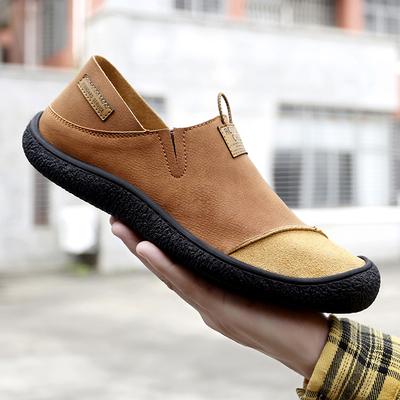 Mocassini da guida da uomo in stile retrò estate uomo scarpe casual mocassini in pelle traspiranti slip-on ballerine outdoor comode calzature da barca