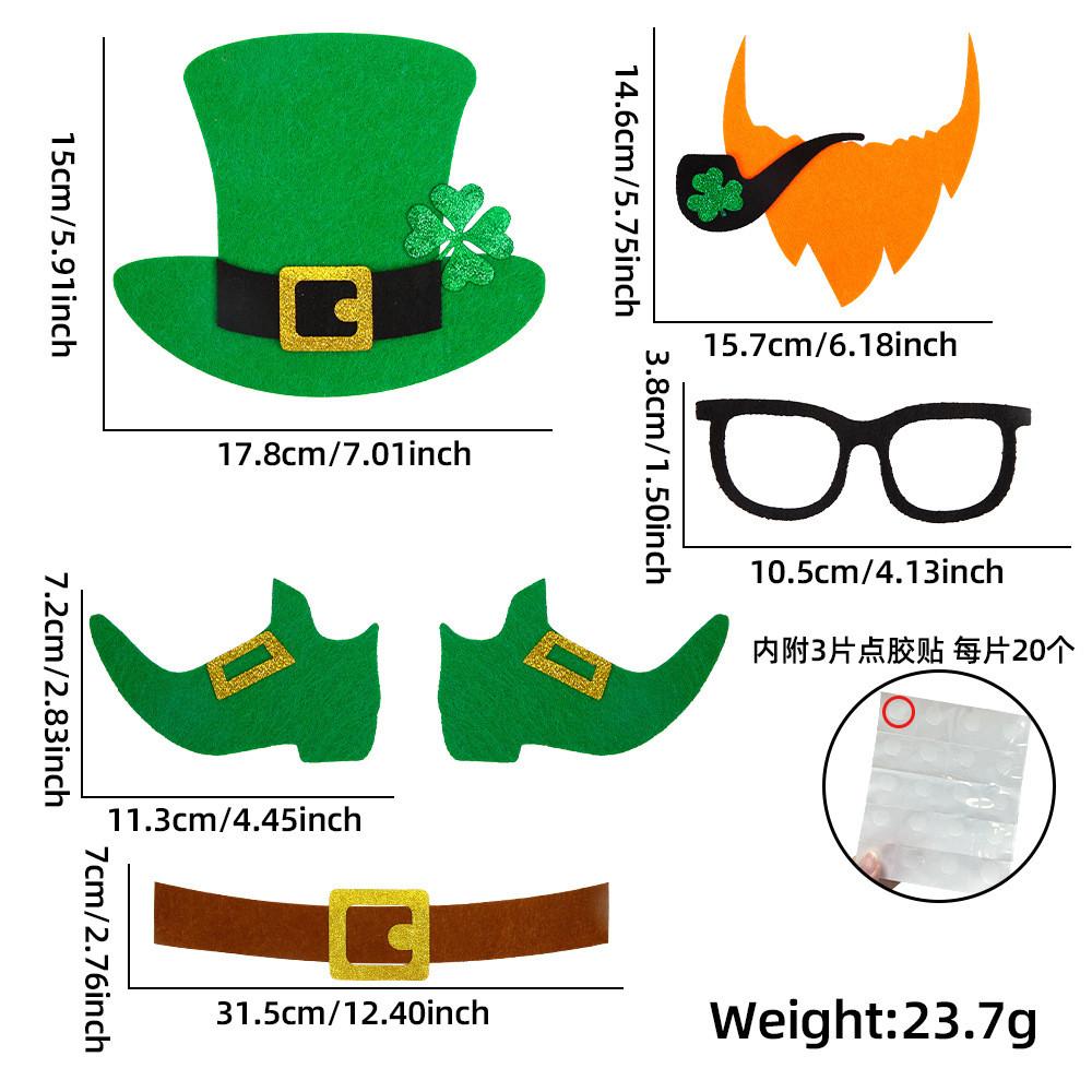 Whimsical St Patricks Day Door Decorations Featuring Playful Leprechaun And Styles Clover