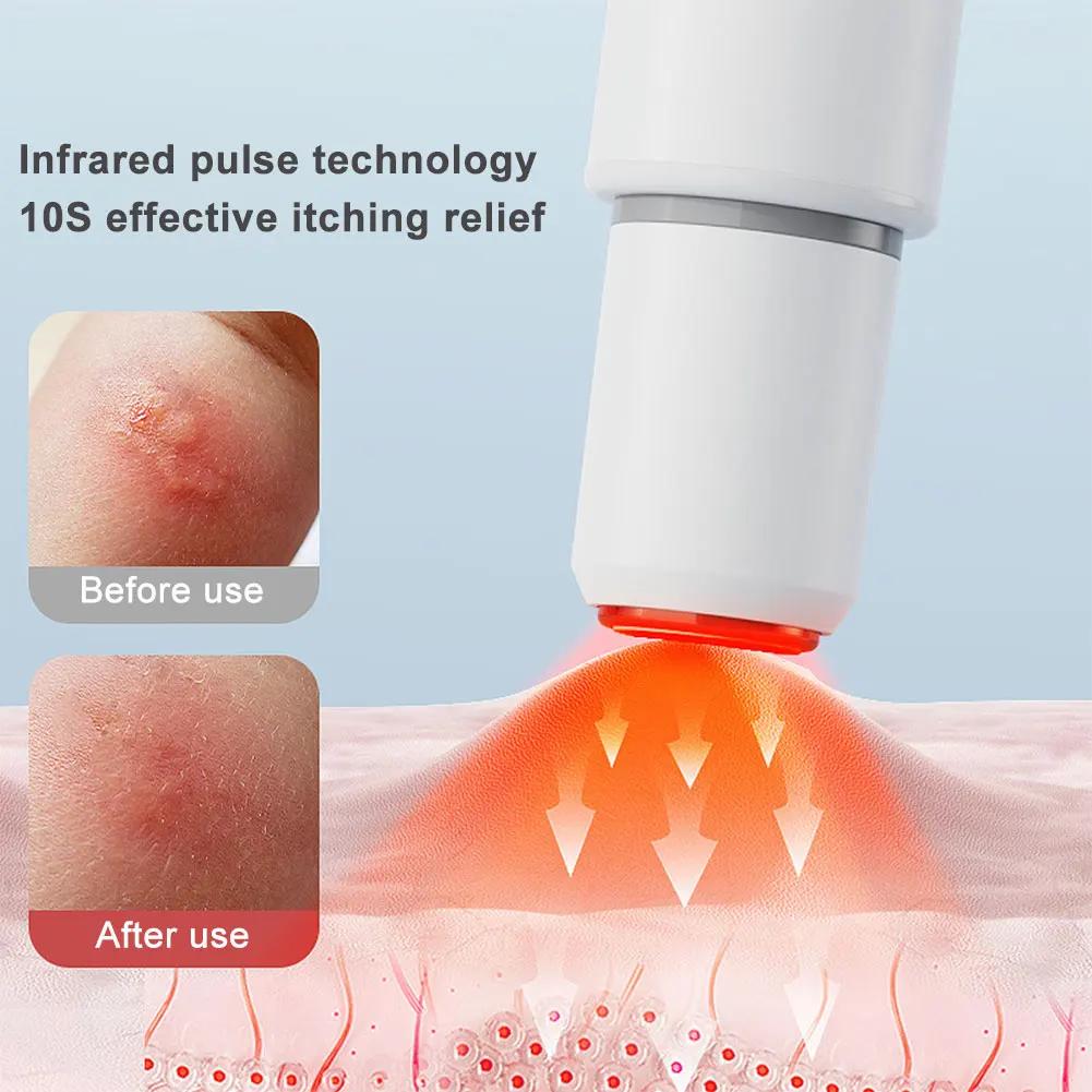 Portable Mosquito Insect Bite Relieve Itching Pen Natural Mosquito Bite Heat Pen for Adult Child-ren for Camping Travel Outdoor