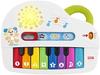 FISHER-PRICE Dětský první klavír - Přenosné hračkové piano se 4 herními režimy, písničkami, světly a zvuky, Hračka pro učení němčiny pro kojence od 6 měsíců