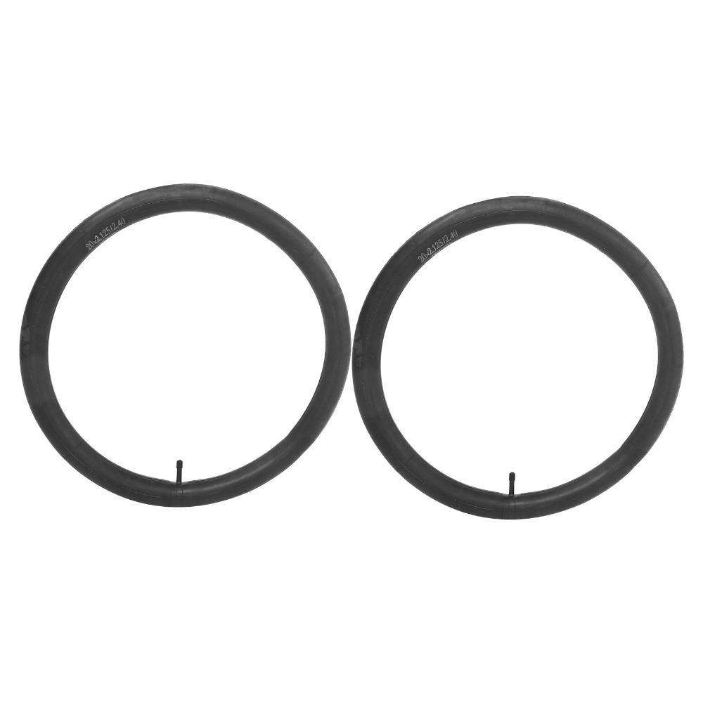 2PCS 20*2.125/2.40 Bike Inner Tubes 27.5*1.95/2.125 28/29*1.95/2.125 Bike Replacement Tubes Rubber 32mm Fo Schrader Valve
