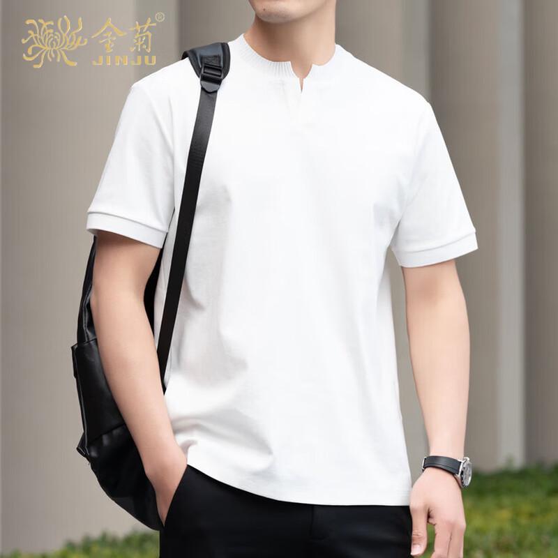 Men's Premium Cotton Blend Henley Short Sleeve T-Shirt