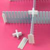 10PCS White Cross Buckle Fixing Clip T/Cross/Three-way Type Drawer Partition Accessories  Sock