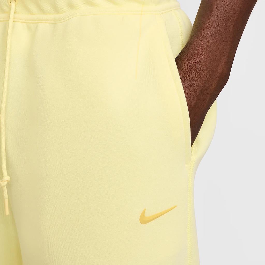 Nike Nocta Tech Brand Logo Lace-Up Comfortable Solid Color Sports Long Pants Men Pants Lemon-Yellow Bright-Sulfur FD8461-821