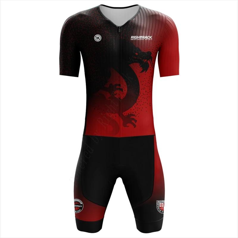 MEN'S Performance Triathlon Trisuit World Championship Short Sleeve Colorful Skinsuit Swimming Summer Breathable Cycling Suit Set 2026