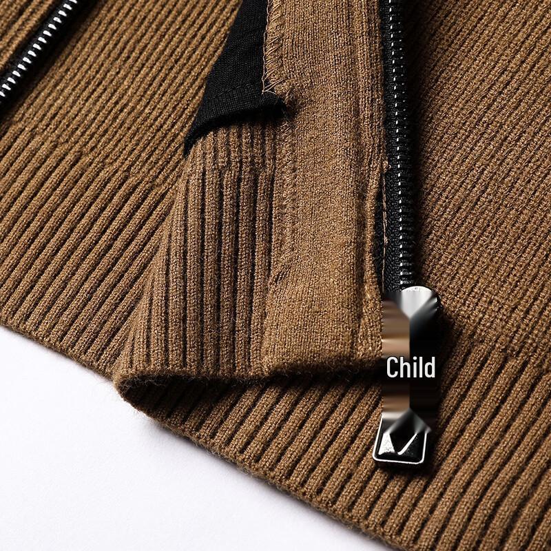 Hengyuanxiang Men's Hooded Knitted Cardigan Vest