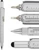 Gifts Multi Tech Tool Pen 6 In 1 Stylus Pen - Screwdriver Pen With Ruler, Levelgauge, Ballpoint Pen Black Ink (silver)