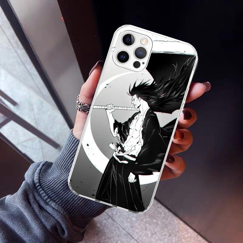 Zaraki Kenpachi Bleach Phone Case For iPhone 17 Air 11 13 Mini 14 15 Plus 16 12 Pro Max 16E SE 7 8 Pattern Soft TPU Back Cover