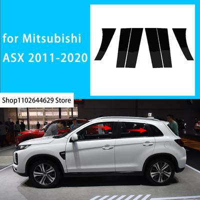 For Mitsubishi ASX 2011- New Arrival 6PCS Polished Pillar Posts Fit Window Trim Cover BC Column