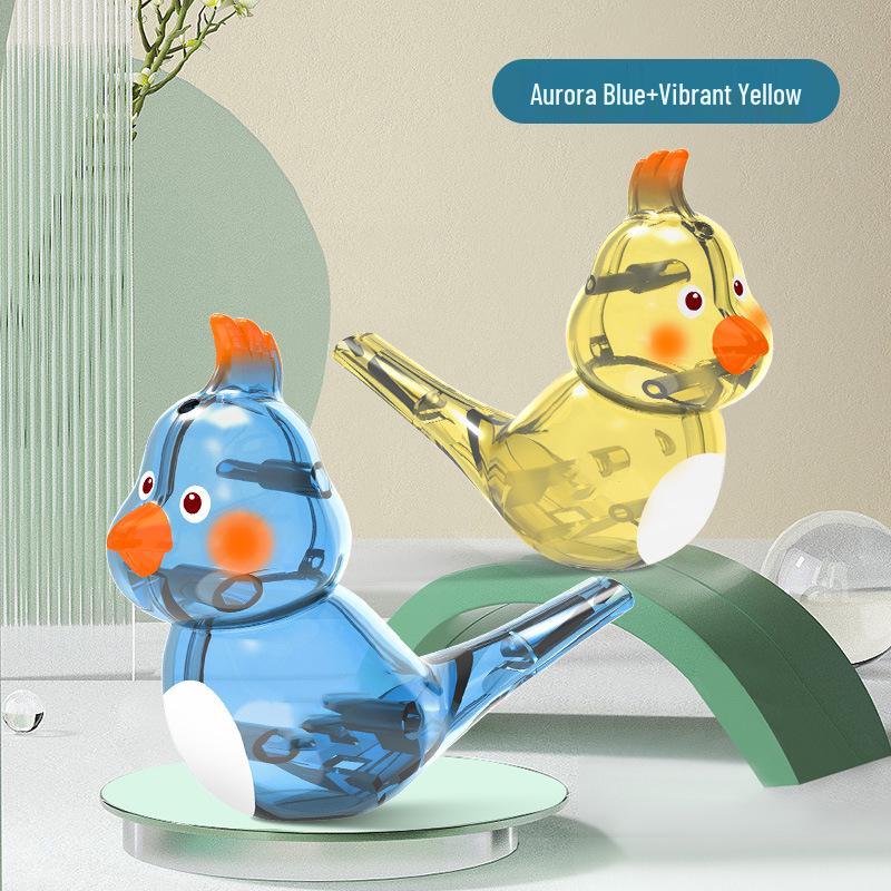 Pískátko pro ptáčky plněné vodou pro děti: Zlepšuje orálně motorické dovednosti a artikulaci pomocí realistických zvuků ptáků pro kojence a batolata