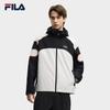 FILA Original Fashion Casual Waterproof Stain-Resistant Loose Hooded Woven Jacket Men jackets F11M549709FBK