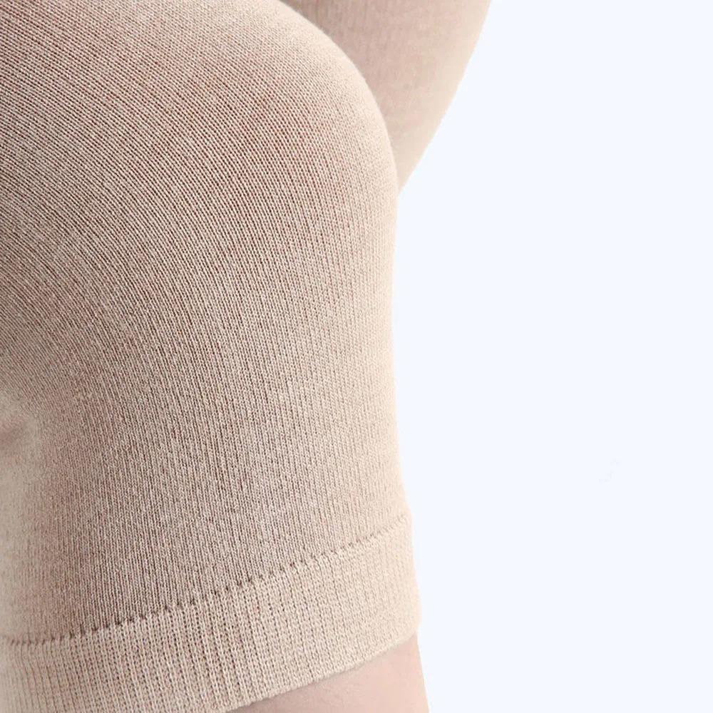 1 Pair Kneecap Support Knee Sleeve Cotton Knitted Knee Protector Plush Leg Warmers  Spring Running