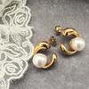 Brilliet earrings pearl ladies earrings stainless accessories cute Fashionable Affordable present