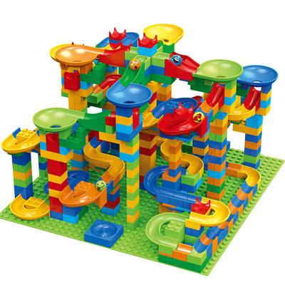 Children's Slide Small Block Block Assembly Particles DIY Educational Toy Gift