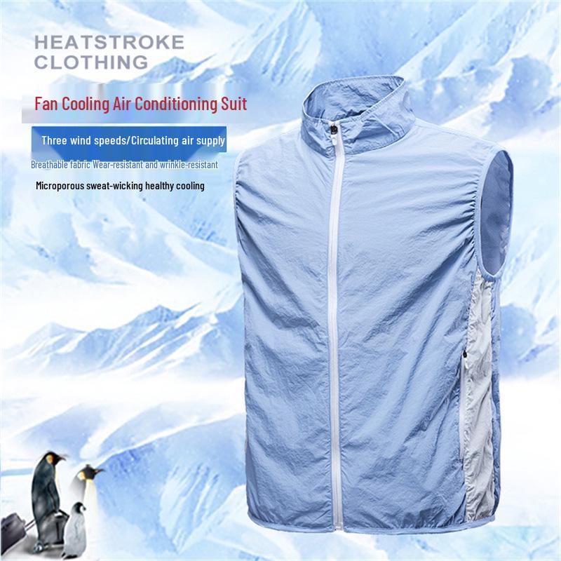 Summer Cooling Couple's Clothing: Lightweight, Air-Conditioned Skin-Friendly Jackets and Vests for Men and Women - Trendy Korean Style.