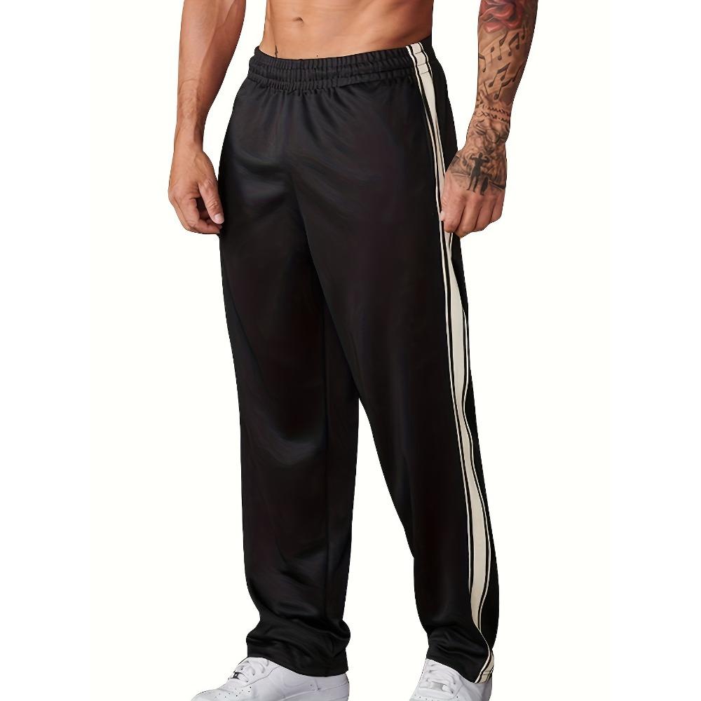 New men s casual sports trousers, fitness trousers, Muscle Doctor running trousers for men S чёрный