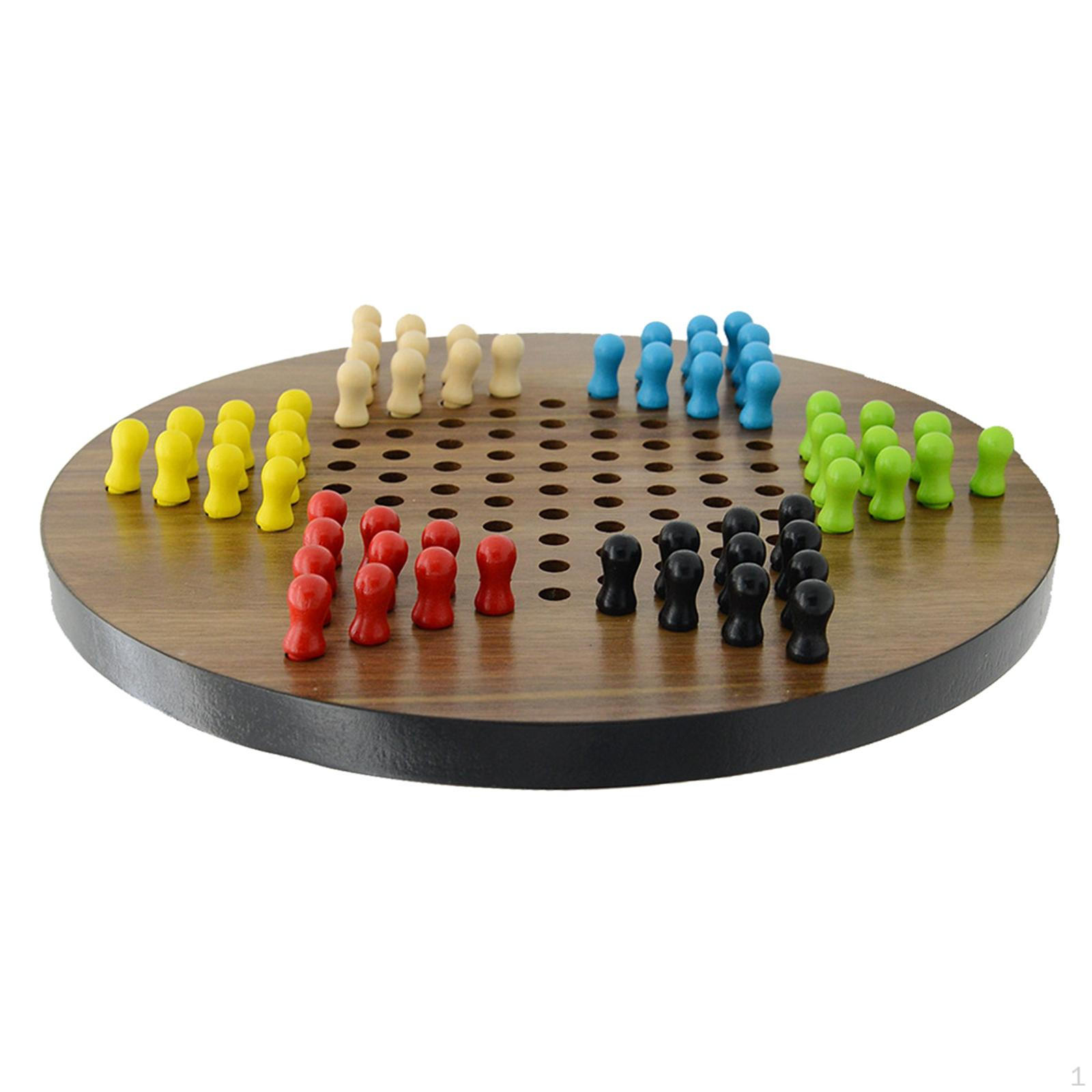 Chinese Checkers with Marbles Includes 60 Colorful Preschool Learning Activities Toy for