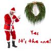 50cm American Style Christmas Wreath With Bow Front Door Decor Home Holiday Decoration