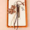 Yogodlns Faux Leather Cute Bear Mini Backpack Hanging Handbag Pendant Bag Pendant Bags Accessories