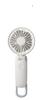RHYTHM Handy Fan USB Rechargeable Cool Even On Double Rotating DC Carabiner Strap Can Be Used As a Portable Fan or Tabletop Silky Wind Mobile