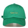 Taimseullib Cartoon Lettering Grass Green Ball Cap Tbc06907