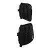 2pcs Front Fog Light Grill Cover Left Right ABS Black Replacement for Mercedes Benz GLE W166 AMG 2015‑2019