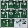 Férfi Retro NFL New York Jets 12-es Mez Sportruházat Edzőfelső Pamutkeverék Atlétikai Póló Futballrajongóknak