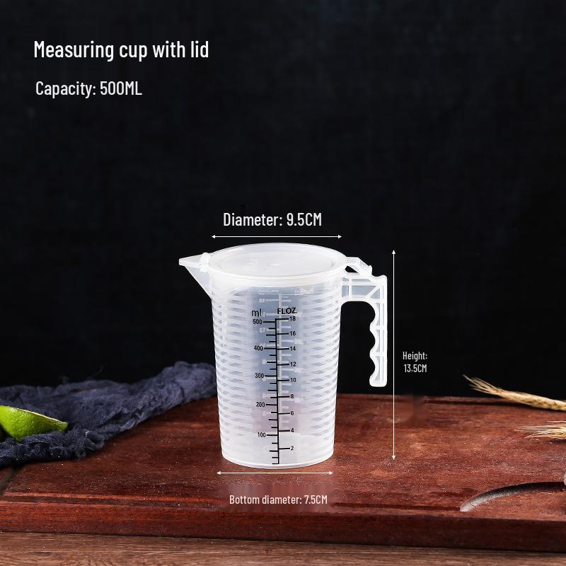 Graduated Measuring Cup Set - 1000ml & 5000ml Cylinders for Milk Tea Shop Equipment